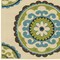 Homeroots 9 x 13 ft. Ivory Indigo & Lime Medallion Disc Indoor & Outdoor Area Rug 384329 - alternate 3